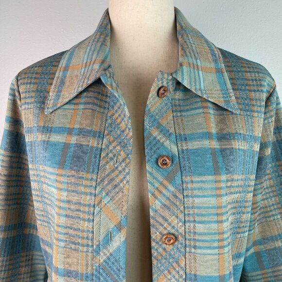 Vintage Graff California Wear Flannel Jacket Size 10 EUC - Picture 2 of 8